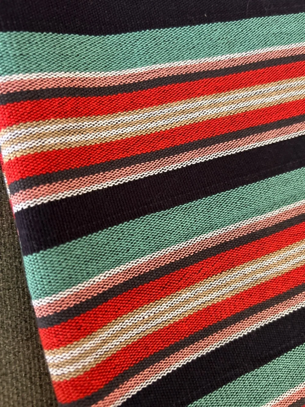 Stripes Woven Bath Towel Bold Color Stripes Boho Hand Tied Tassels NEW!